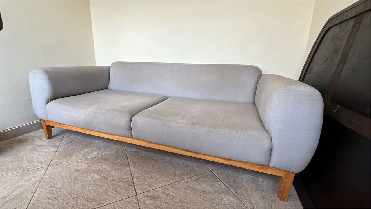 Sofá Oppa cinza 3 lugares - Foto 2