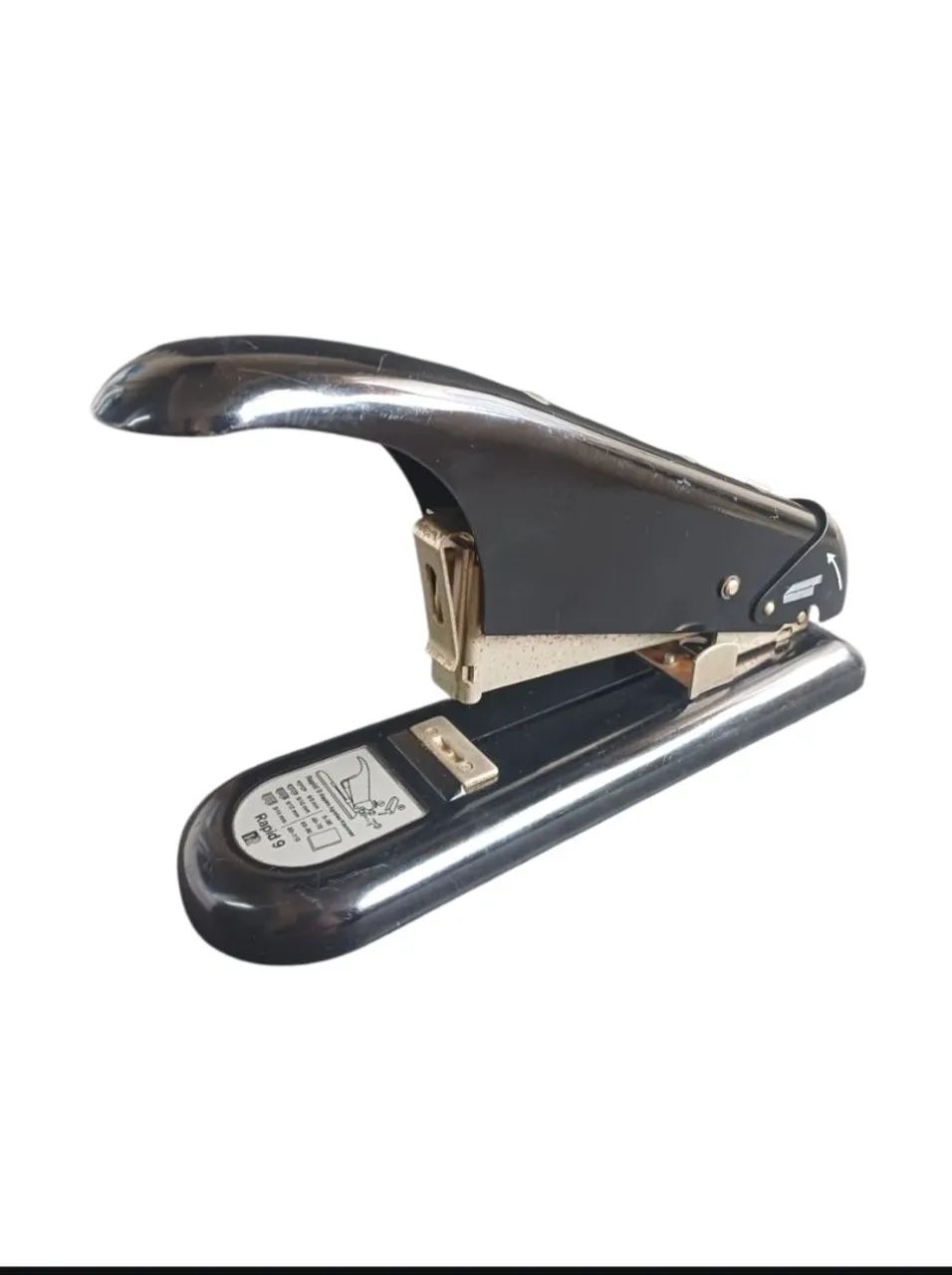 Raro grampeador sueco de metal, resistente, modelo Rapid 9
