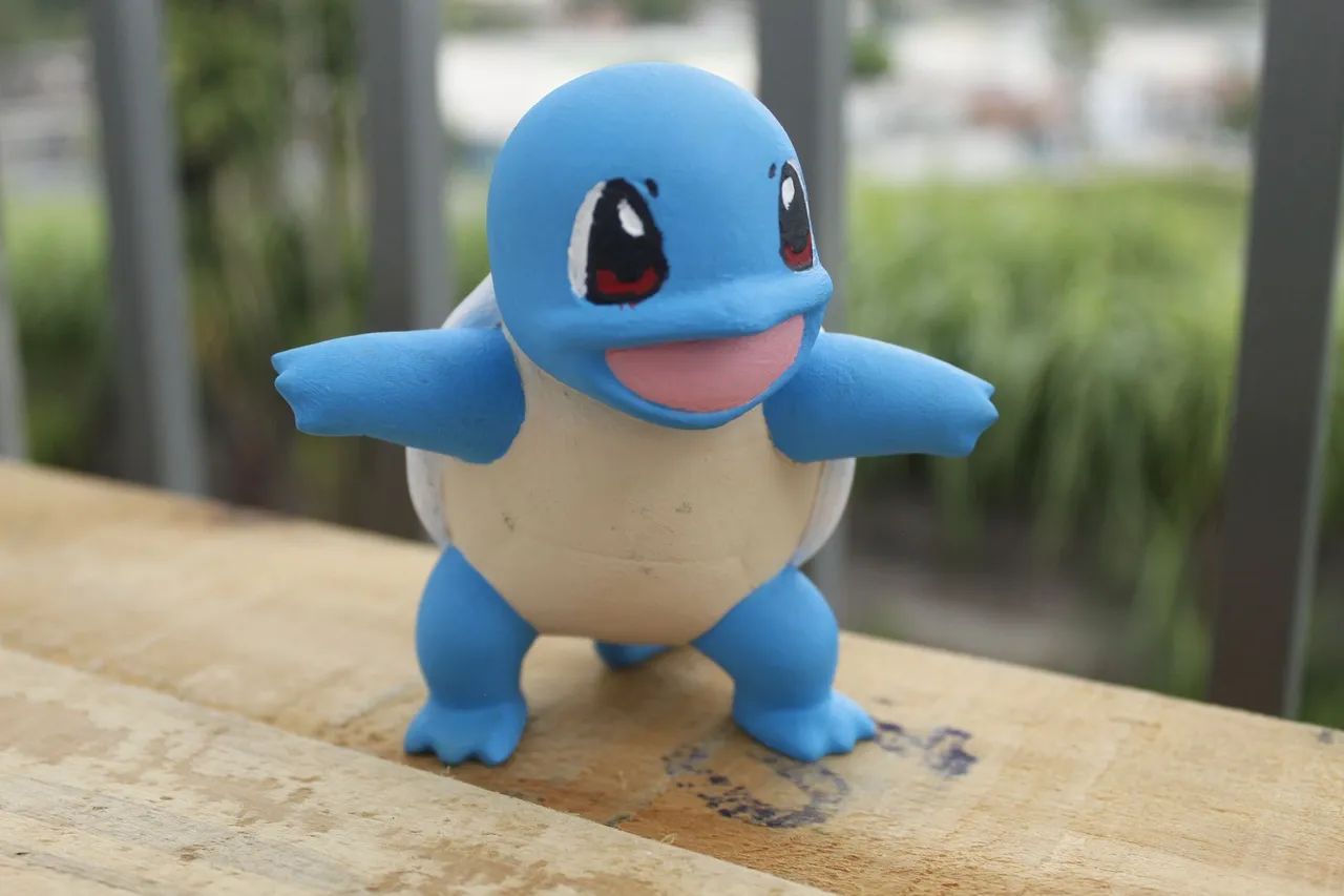 Boneco Squirtle Pokémon - Decoração Geek