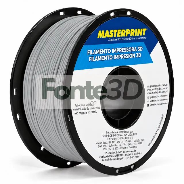 Filamento Petg Cinza - 1 Kg Masterprint - Foto 4