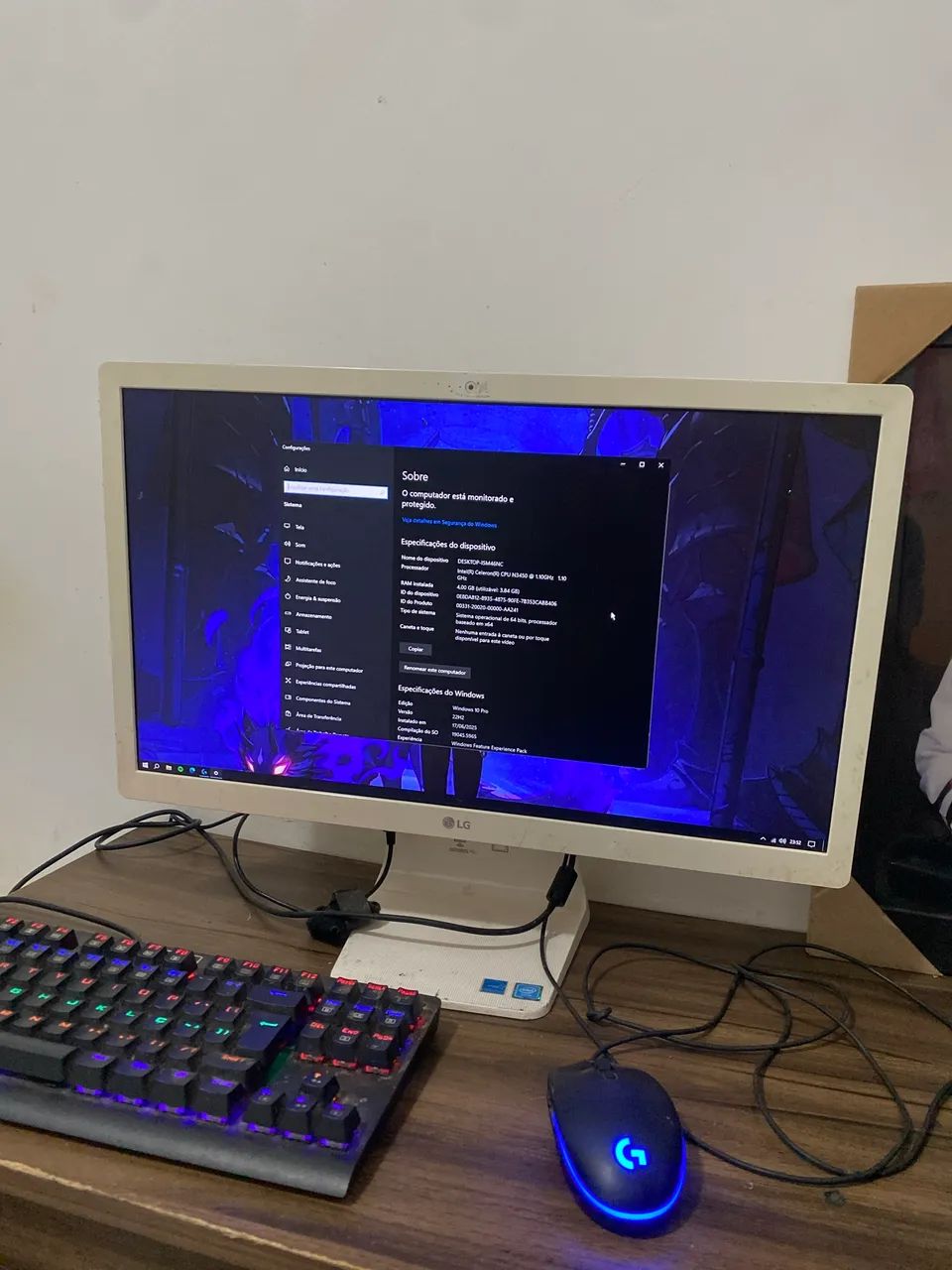 PC All In One Quad Core com periféricos gamer (NO PREÇO PRA IR RÁPIDO)