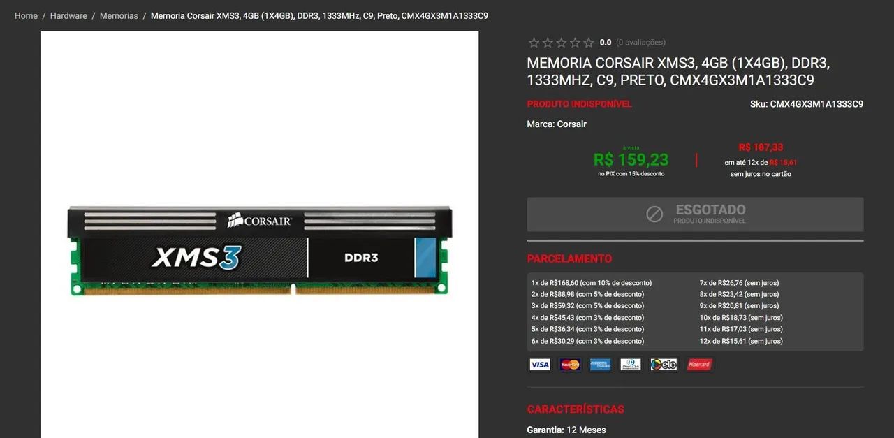 Memória RAM Corsair XMS3 - Foto 3