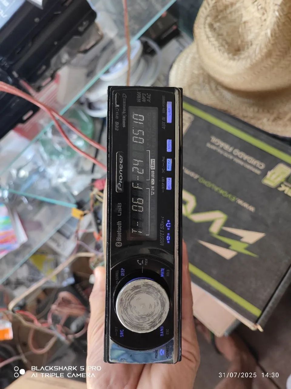 Aparelho Pioneer com bluetooth original funcionando 