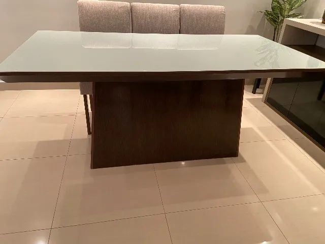 Mesa de jantar retangular 