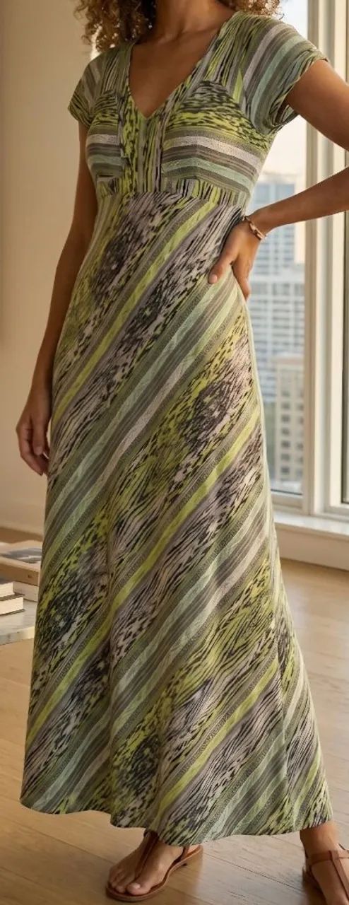 Vestido longo acetinado