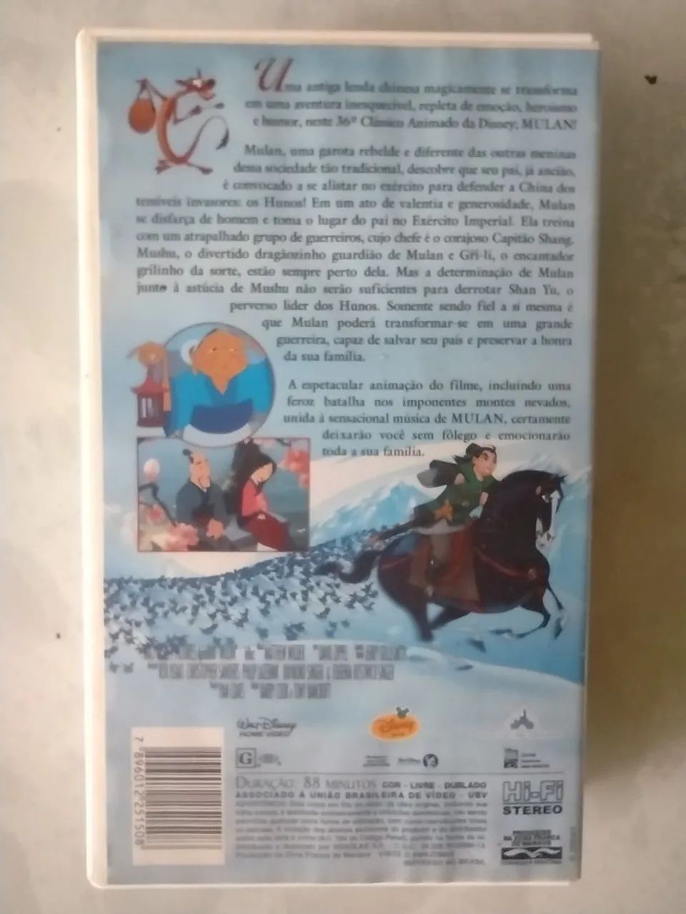 VHS, FITA ORIGINAL MULAN - Foto 2
