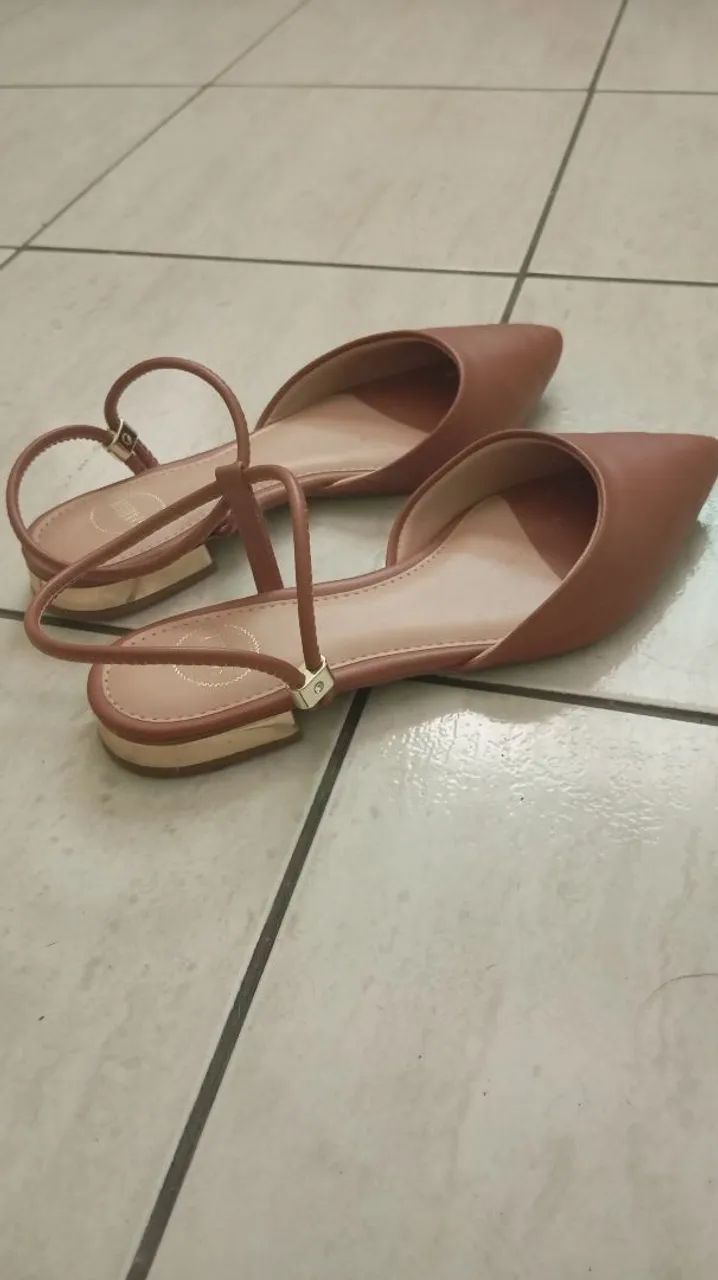 Sapatilha slingback Sandelly 37 - Foto 2