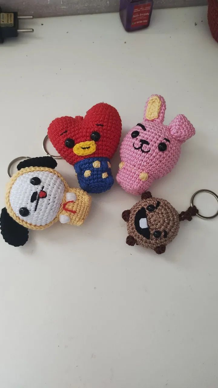 Chaveiros mascotes BTS  - Foto 2