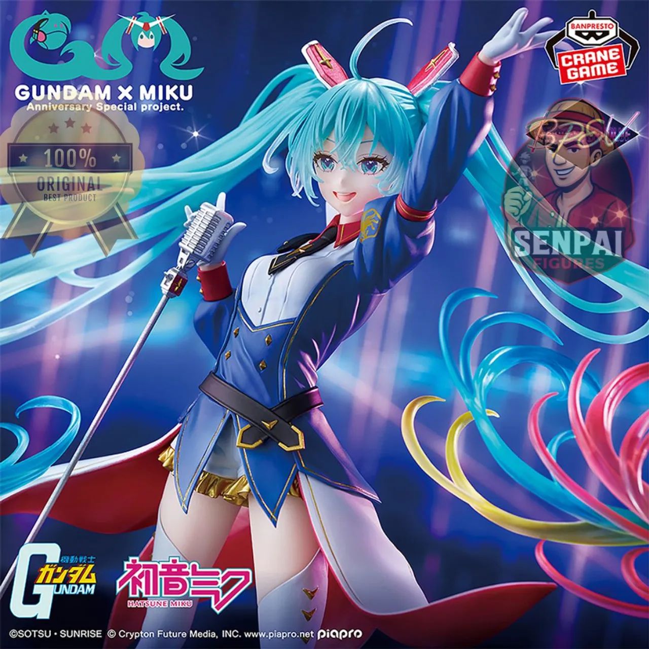 Figure Hatsune Miku x Gundam - Collab Especial - Hobbies e