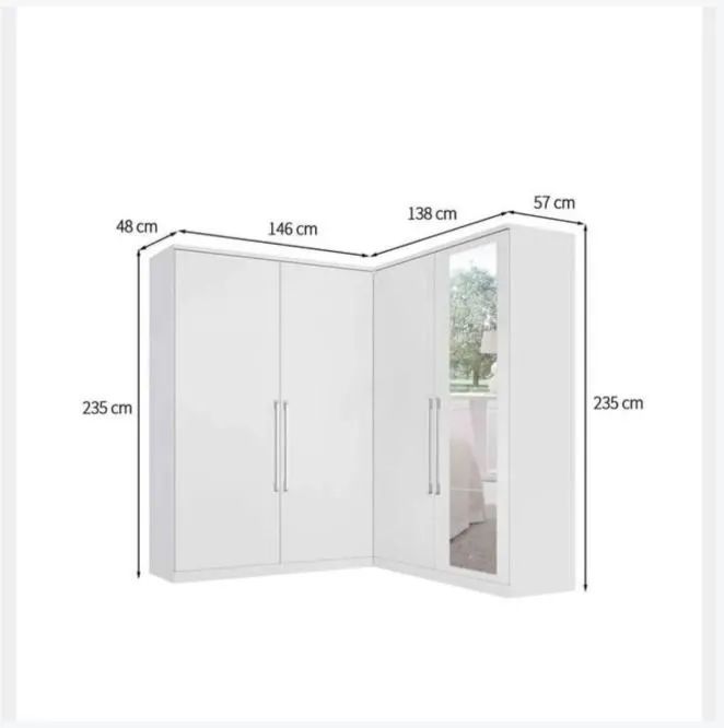 Guarda-roupa casal em L - Foto 5