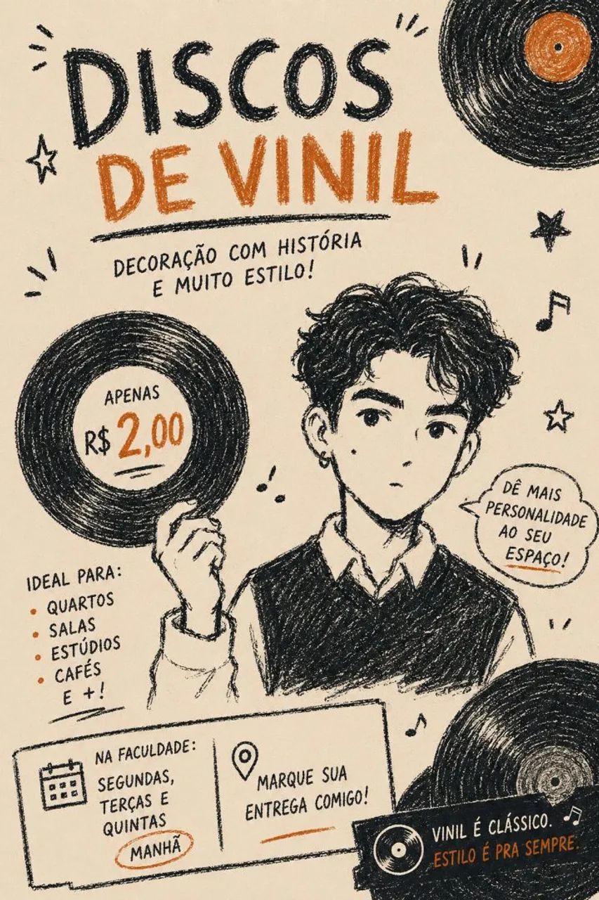 Discos de Vinil para Decoração! (Veja o site)
