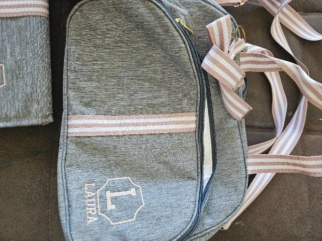 Kit bolsa/mala maternidade personalizado Laura - Foto 3