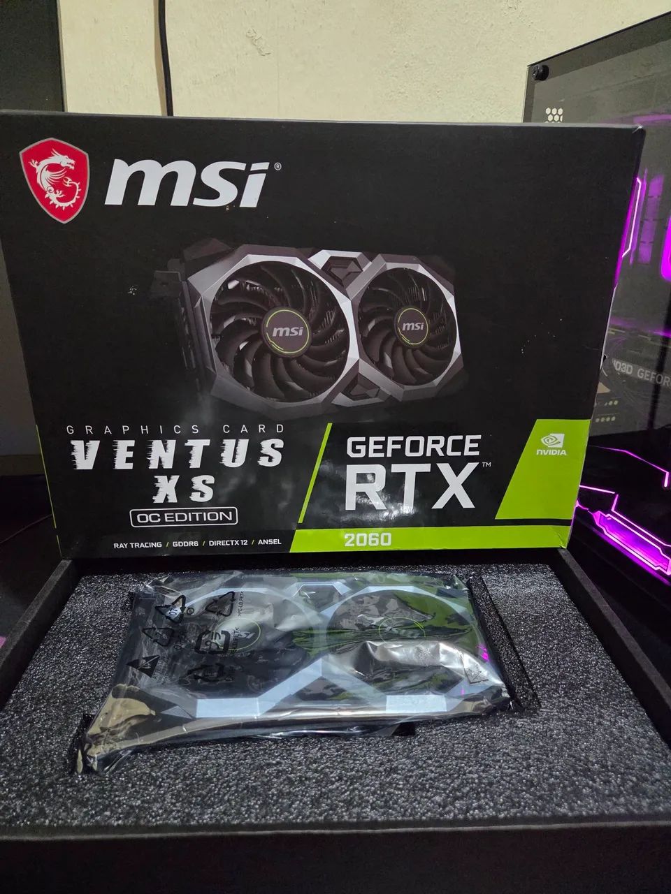 RTX msi 2060 COM OVERCLOCK + CAIXA. LEIA A DESCRIÇÃO!! - Placas de