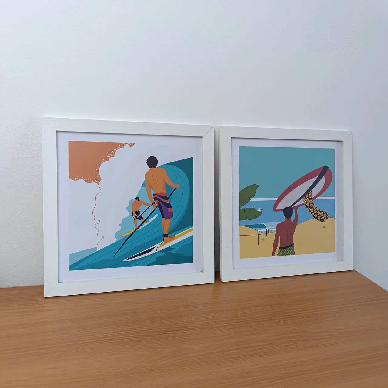 Par de quadros decorativos de surf - Foto 2