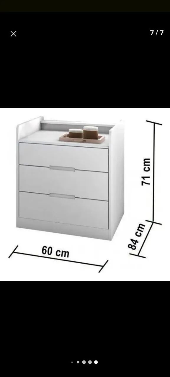 Berço americano que vira cama de solteiro e tem a cama auxiliar em MDF puro - Foto 2