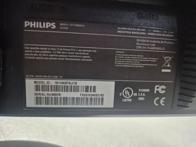 Monitor Philips 15,6" Usado - Foto 5