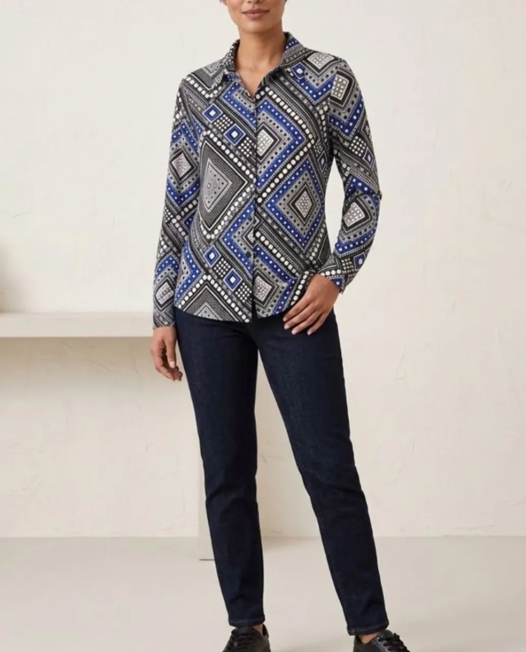 camisa poliéster e elastano  Marisa n.40 - Foto 3