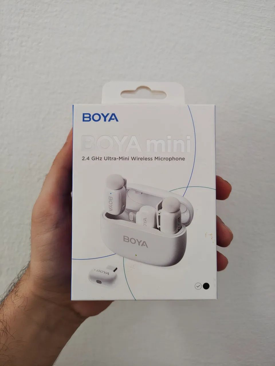 Microfone Lapela Boya Mini-13 Sem Fio Branco Android/iOS  Com Nota Fiscal - Foto 2