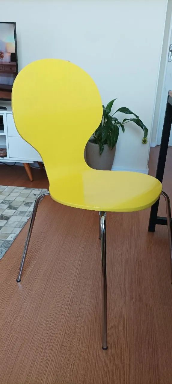 Cadeira Tok Stok Amarela  - Foto 2