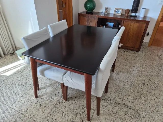 Conjunto de 4 Cadeiras de Jantar com Capa Protetora - Conjunto 1 de 2 - Foto 5
