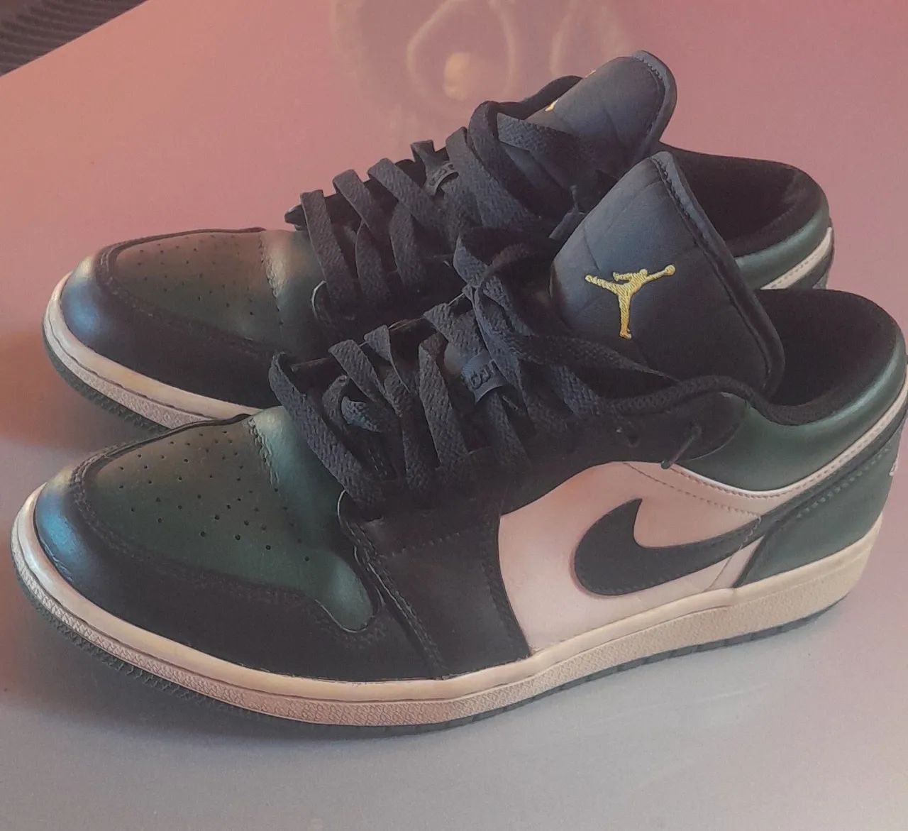 Air Jordan 1 low green toe tamanho 40