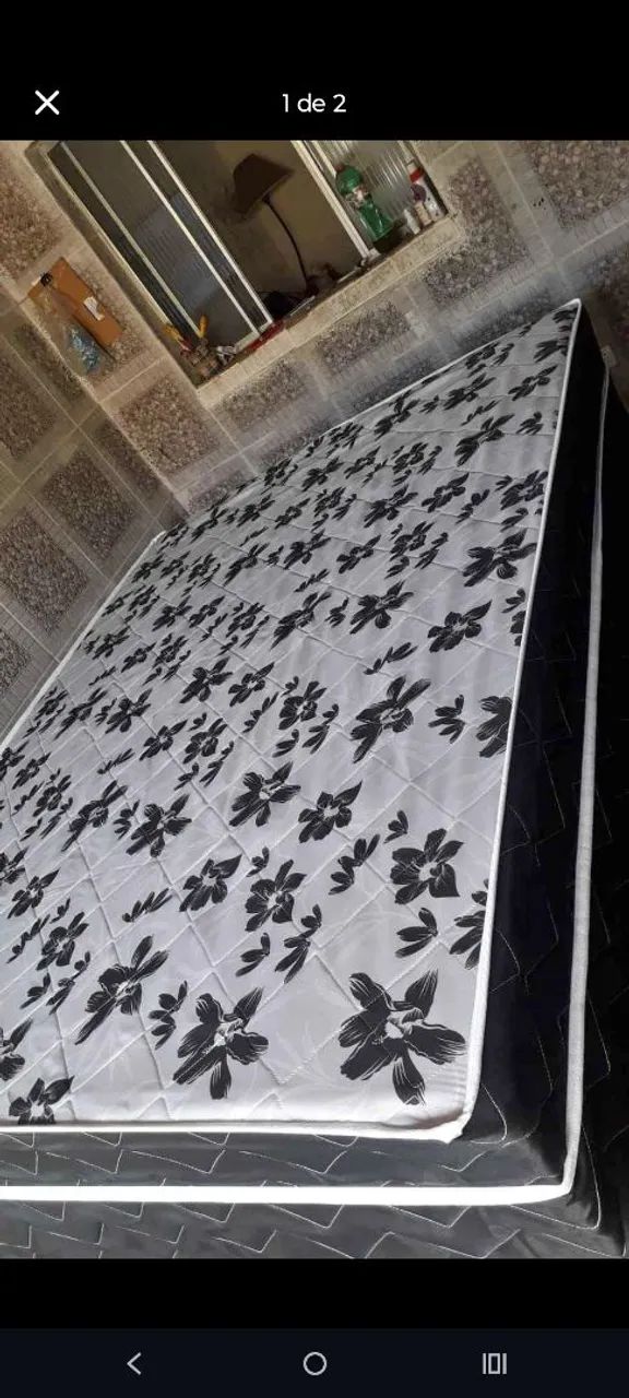 Cama box casal com espuma de 5cm direto de fabrica 