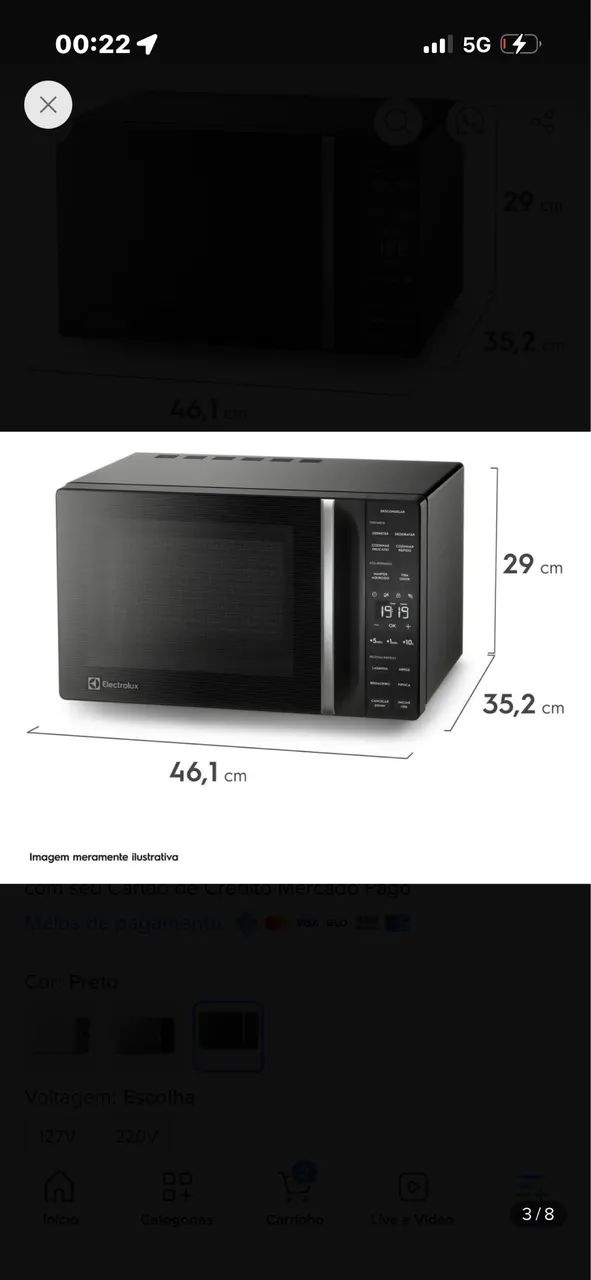 Microondas Electrolux 23l - Foto 4