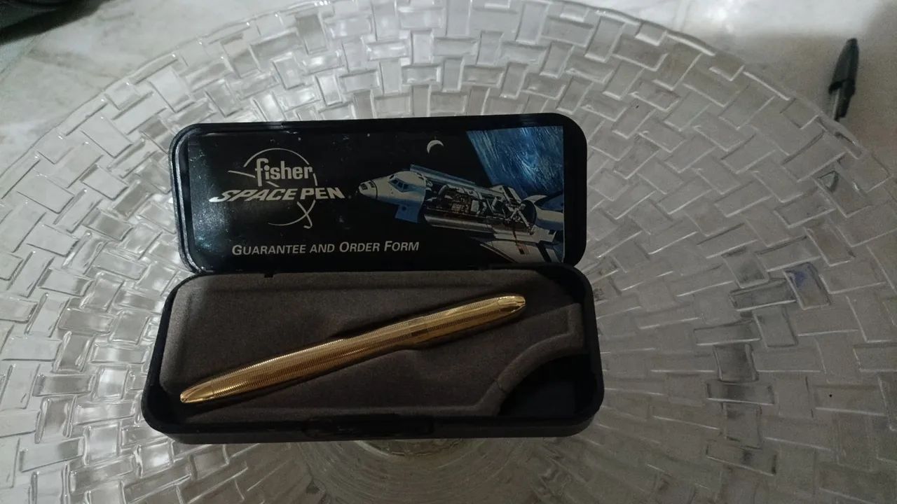 Fisher Space Pen Original Vintage com Estojo e Material Original - Foto 4