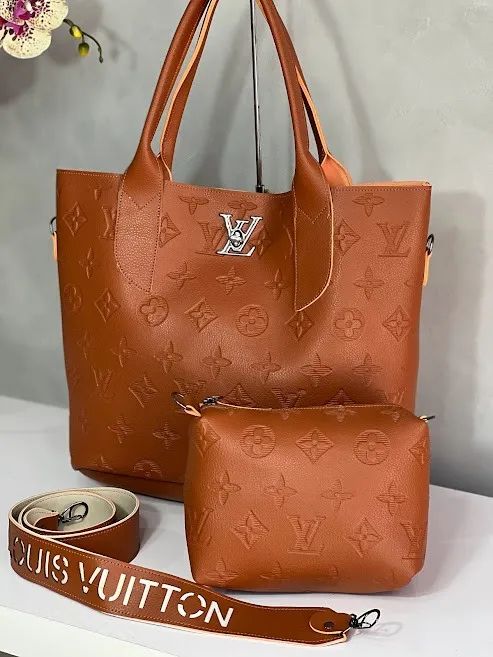 Bolsa Louis Vuitton Sacola Frequenciada Abotoador Kit 2 Peças - Foto 3