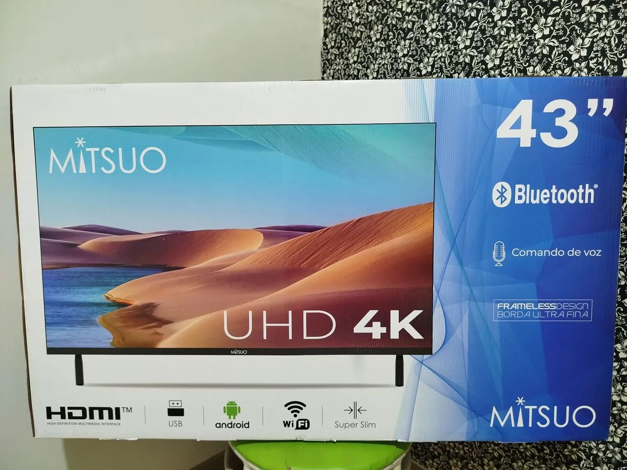 Smart TV Mitsuo de 43 polegadas, modelo LE-43M9...NOVA ... LACRADO.TOP .. COM BLUETOOTH