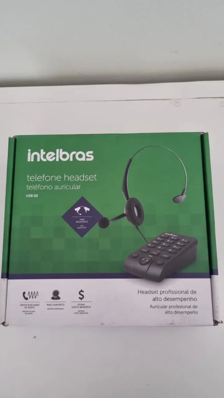 Telefone Headset HSB50 RJ9 Intelbras 