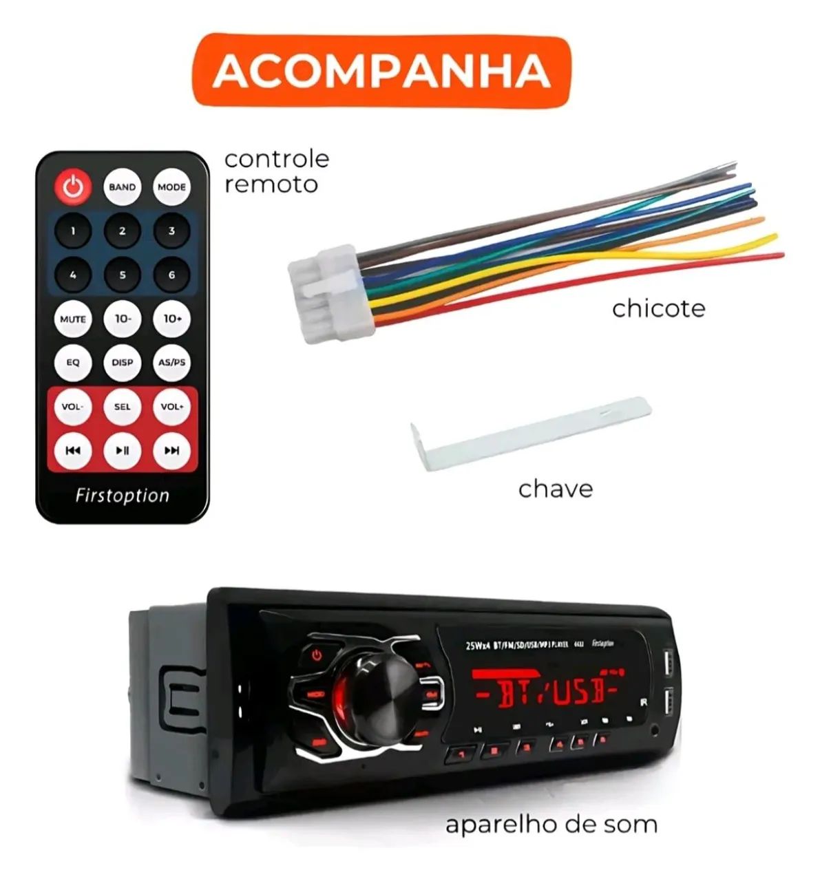 Som Automotivo com Bluetooth - Foto 4