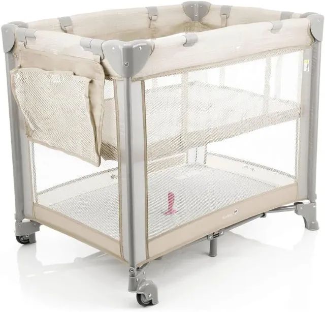 Berço Mini Play, Pop Beige Safety desmontavel