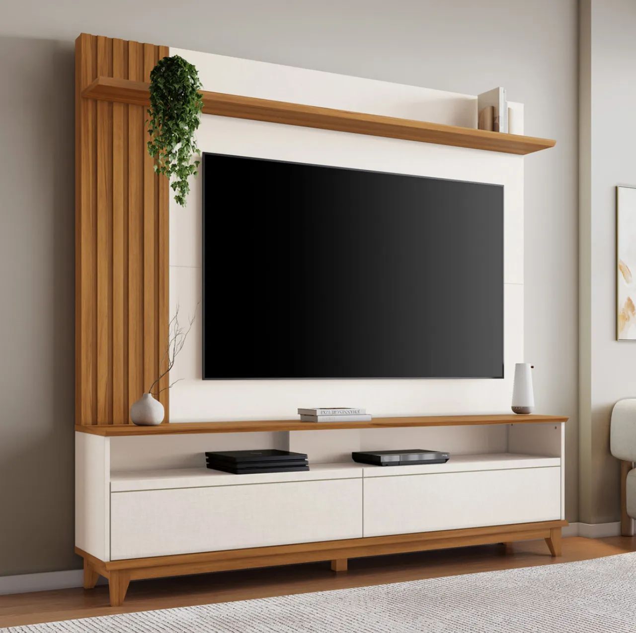 Home NT1335 Notável com Ripado - Para TVs até 65 Polegadas - Foto 2