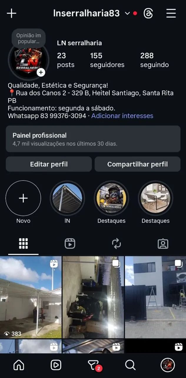 Cobertura de garagem 
