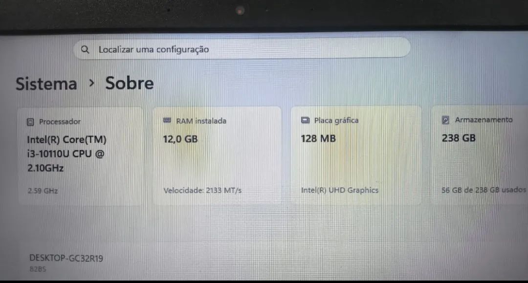 Notebook Lenovo tela 15 polegadas 12gb de memória DDR4 SSD 240gb - Foto 4