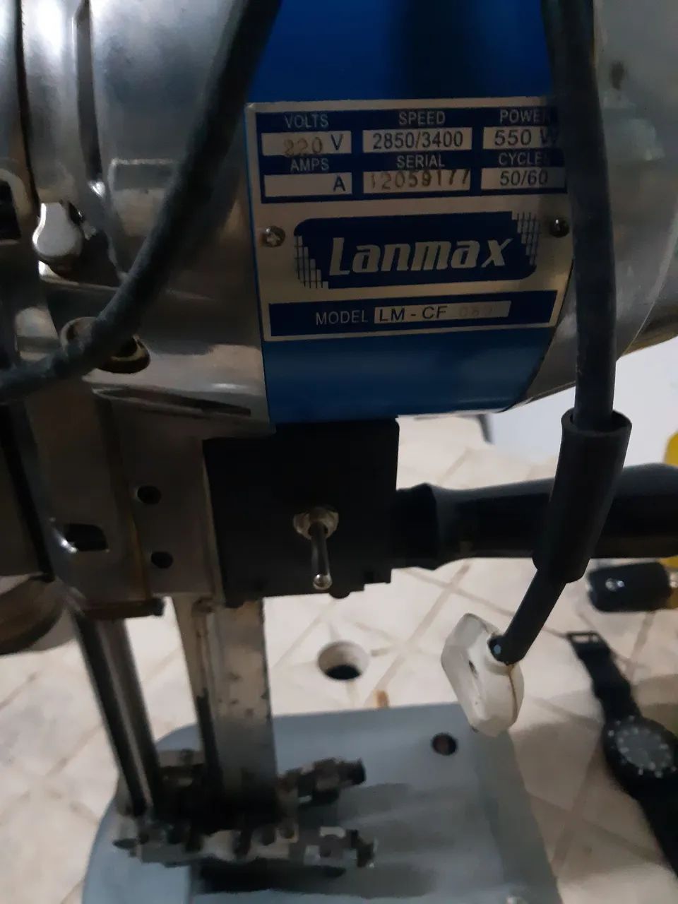 Máquina de cortar tecido 8 polegadas industrial