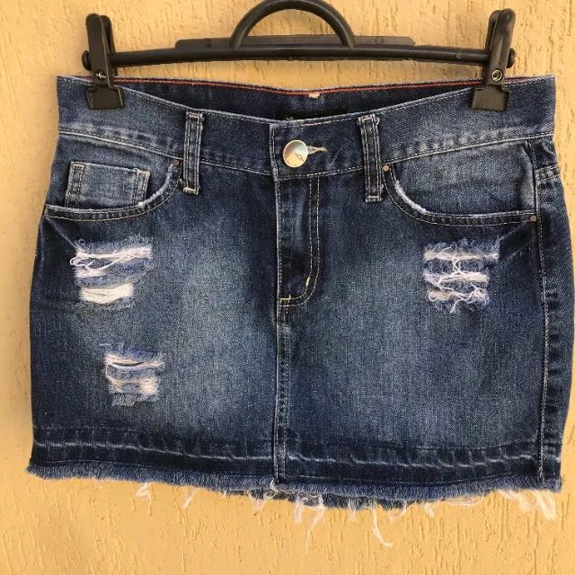 Saia Jeans Marinho da Marca Four One - Foto 2