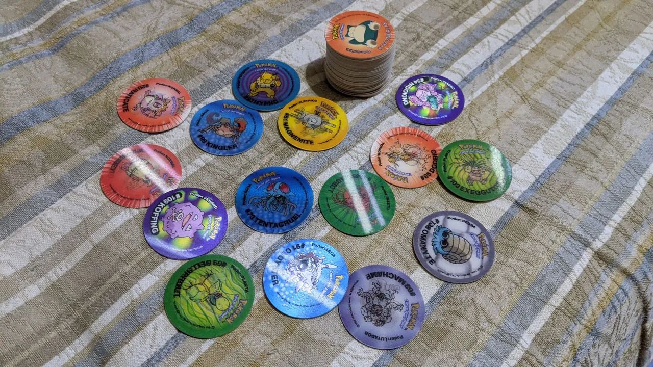 14 evolutazos em perfeito estado Pokemon tazo