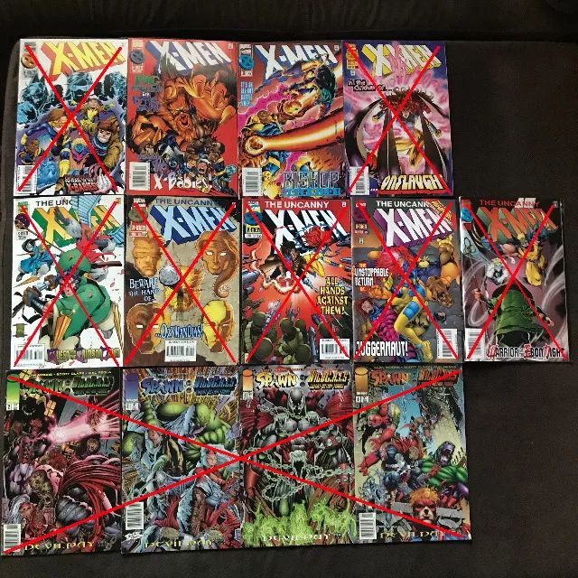 Lote Coleção HQs Gibis Quadrinhos Marvel Dc Spawn Importados e Raros - Foto 2