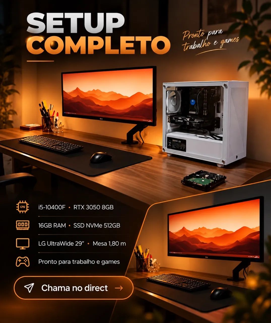 Setup gamer/ pc gamer