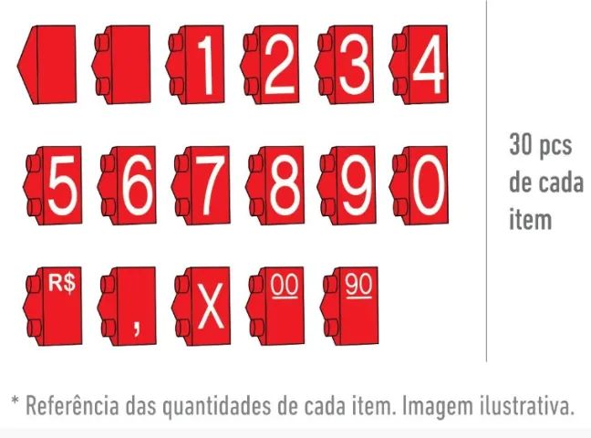 KIT DE PREÇOS PARA VITRINE  - Foto 2