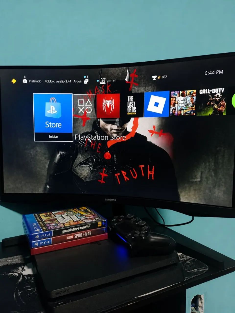 PS4 Slim 1T ótimo estado e funcionando perfeitamente - Foto 2