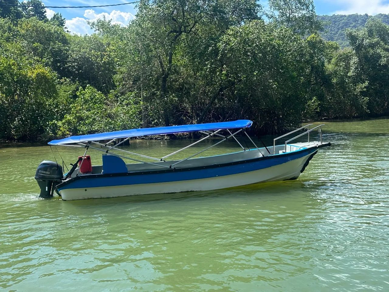 Vendo lancha modelo taxi boat  panga com bancos laterais 