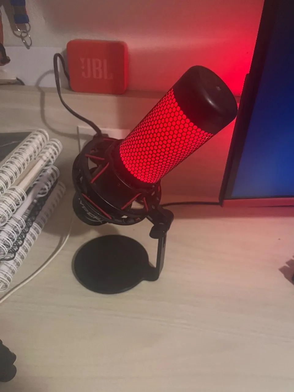 Hyperyx Quadcast Microfone de mesa