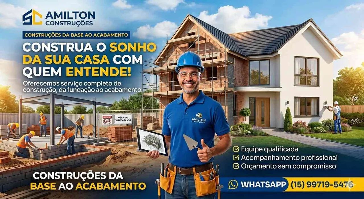Vai construir ou reforma e precisa de um serviço de qualidade e de responsabilidade 