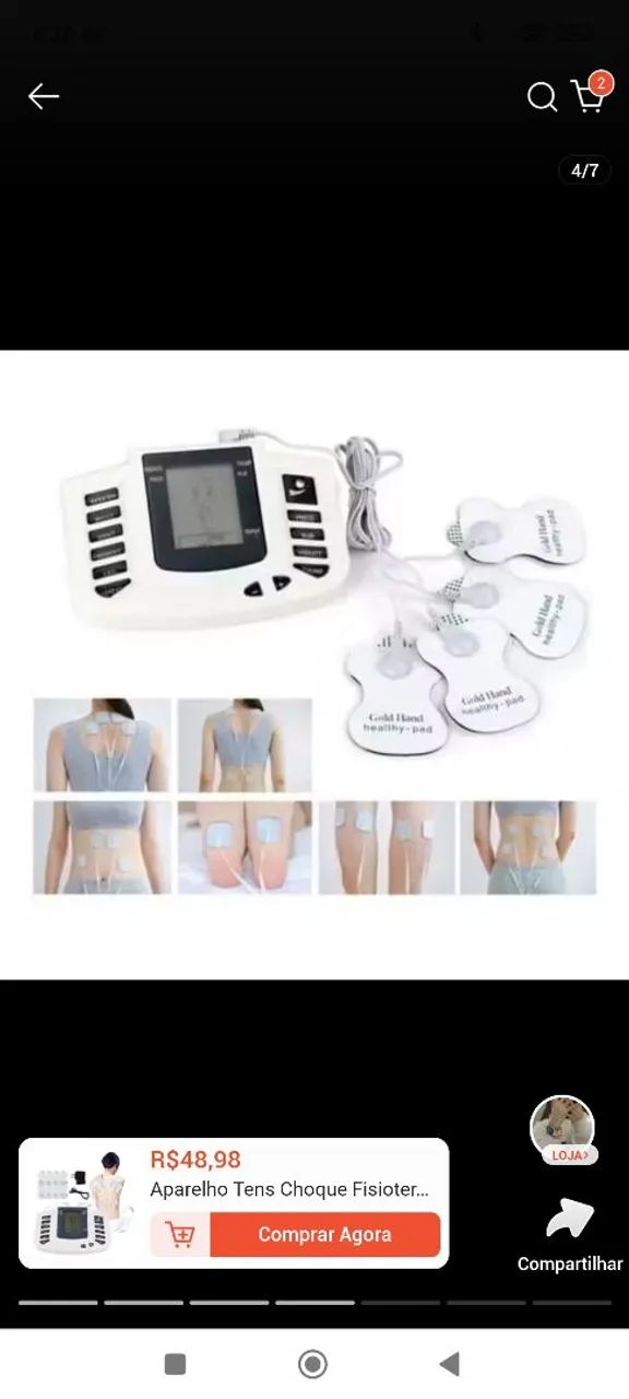 VENDE-SE APARELHO DE FISIOTERAPIA ELETROCHOQUE. - Foto 5