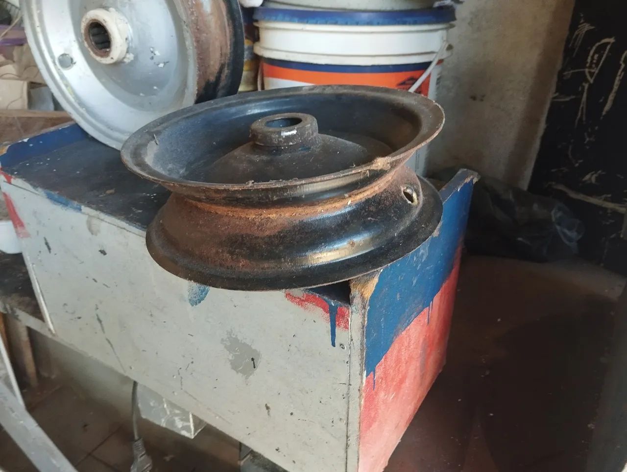DUAS RODAS FERRO CARRINHO MÃO  - Foto 3