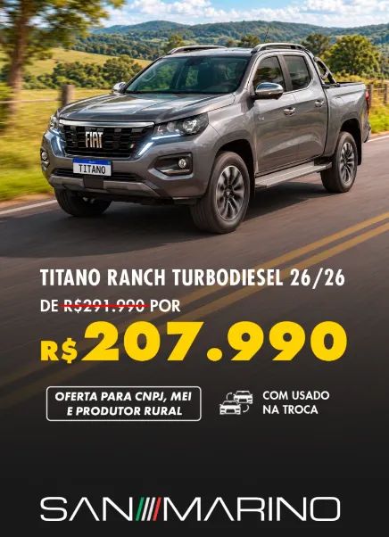 Fiat Titano RANCH 2.2 16V 4X4 TB DIESEL AUT. 2026