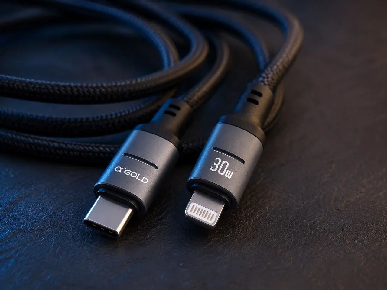 Cabo USB-C para iPhone Lightning 30W Turbo 1 Metro - Foto 3